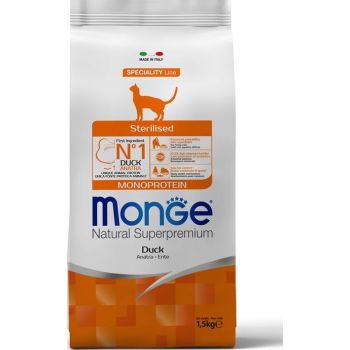  Monge Cat Dry Food Monoprotein Sterilised Duck 1.5kg 