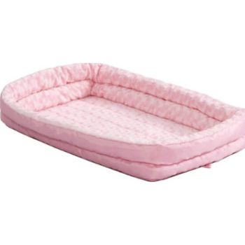 MIdwest QuietTime Pink Fashion Double Bolster Bed Pink 36 inch 