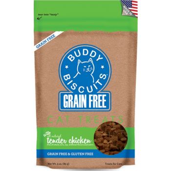  Buddy Biscuits Grain Free Cat Treats With Tender Chicken - 3 Oz 
