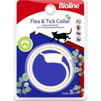  Bioline Flea and Tick Collar Cat 35cm[Flavor - Eucalyptus & Lemon] 