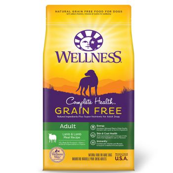  Wellness Complete Health Grain Free Lamb & Lamb Meal Adult Dog Food, 1.8Kg 