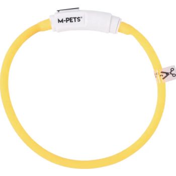  M-PETS Flash Led Rechargeable Collar S Orange 