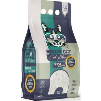  Rigor Cat Natural White Bentonite Clumping Litter - Natural/Unscented - 5L 