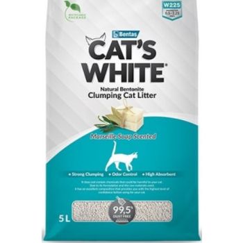  Cats White Litter  5L Marsialla Soap 