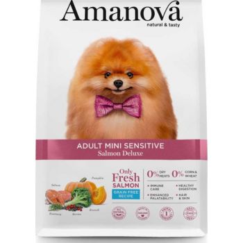  Amanova Dry Adult Mini Sensitive Salmon Deluxe - 2kg 