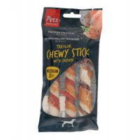 Pets Unlimited Tricolor Chewy Sticks w/ Ckn M 3pcs