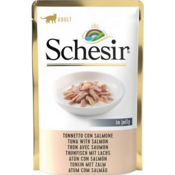  Schesir Cat Pouch Jelly Tuna With Salmon 85gm 