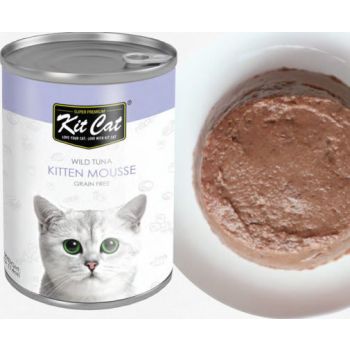  Kit Cat Wild Tuna Kitten Mousse Canned Cat Wet Food 400g 