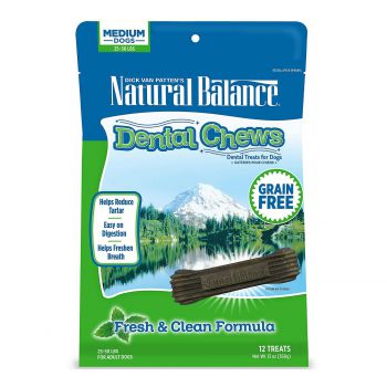  Natural Balance Fresh & Clean Formula Medium Breed Dental Chew 