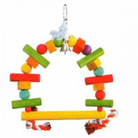 VanPet D-Shape Sitting Toy For Small & Medium Birds 15.7"