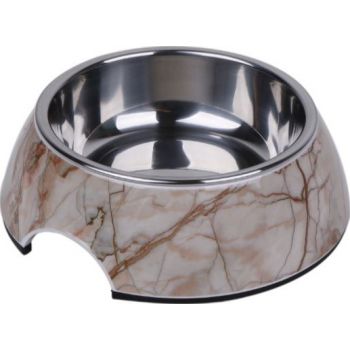  Pawsitiv Round Decal Bowl Marble Medium 