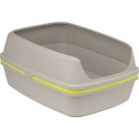 Moderna Lift to Sift -Open Cat Litter Box (Grey+Lemon) Large