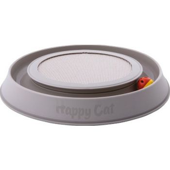  Georplast Happy Cat Cardboard Scratcher + Toy Grey 