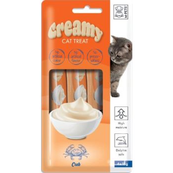  M-PETS Creamy Treats for Cats – Crab 4x15g (60g) 