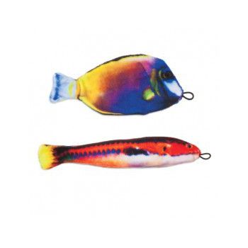  JACKSON GALAXY CATCH OF THE DAY FISH CAT TOYS - 2-PACK 