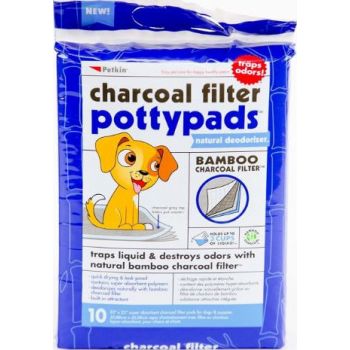  Petkin Charcoal Filter Potty Pads 10ct 
