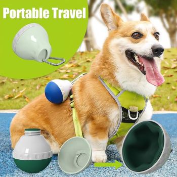  Pet Hydration Bell Bottle Travel Waterer Grey Small 