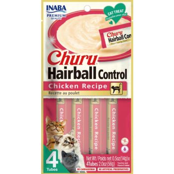  Inaba Churu Hairball Control- Chicken Recipe 4PCS 