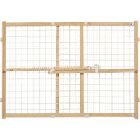 24" Wood And Wire Mesh Pet Gate