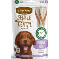 Dog Fest Dental Treats For Adult Dogs -Twister -Duck 90g (13cm)