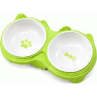 Saas Dual Ceramic Food Bowl 27.8*14.7 (Green)