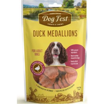  Dog Fest Duck Medallions For Adult Dogs 90g 