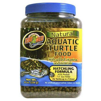  Zoo Med Natural Aquatic Turtle Food Hatching Formula, 7.5 oz 