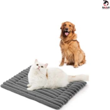  Saas Faux Rabbit Fur Pet Mat Gray XL 