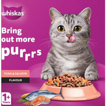  Whiskas Adult Tuna & Salmon Dry Cat Food 1.2Kg 