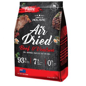  Absolute Holistic Air Dried Dog Diet - Beef & Venison 1kg 