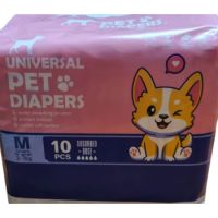 Universal Female Pet Diaper- M (10pc)