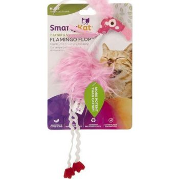  SmartyKat® Flamingo Flop™ Feathered Catnip And Silvervine Cat Toys 