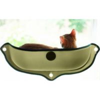 K&H Ez Mount Window Bed Kitty Sill Tan 27" X 11"/69x28Cms