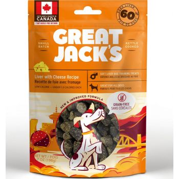  Great Jack’s Liver with Cheese Recipe Grain-Free Dog Treats 7oz / 198gm 