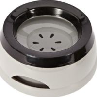 Pado Classic Round Anti Spill Pet Bowl 15.3×18.9×8cm-Grey