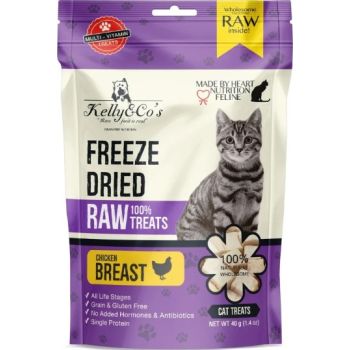  KELLY & CO’S Single Ingredient Freeze-dried Chicken Breast for Cat Treats - 40g 