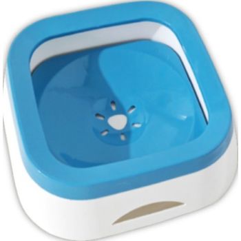  Pado Square Anti Spill Pet Bowl 21x21x7.8cm [1000ml] -Blue 