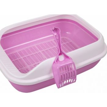 Pado Cat Litter Tray With Mesh Net MIX COLOR - 49 x 36 x 17 cm 