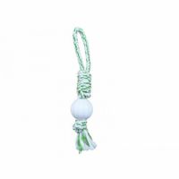 Dental Rope Tug with Nylon Ball - Green