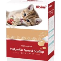 Bioline Cat Treats Yellowfin Tuna & Scallop 15g X 24