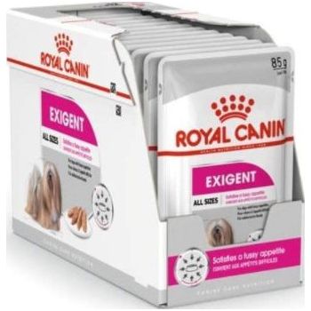  Royal Canin Exigent For All Sizes Wet Dog Food Box of 12x85g 