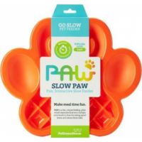 PETDREAMHOUSE PAW SLOW FEEDER ORANGE