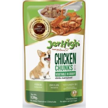  Jerhigh Chicken & Vegetable In Gravy 120g 