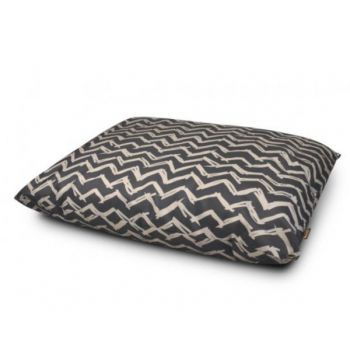  Outdoor Water Resistant Dog Bed Chevron Black Small 