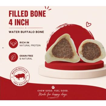  Petrix Filled Bones 4" - 2 Pcs 