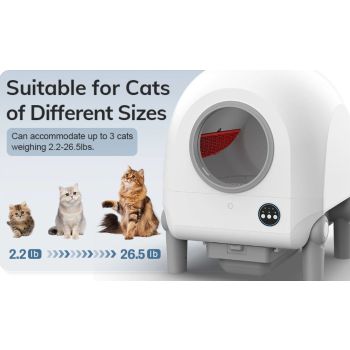  Upgraded Smart Odour Removal Cat Litter Box 