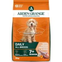 Arden Grange Daily All Breeds Senior with Fresh Chicken & Rice Dry Dog Food 6kg