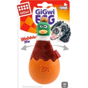  GiGwi EGG Wobble Fun Brown Duck – Medium 