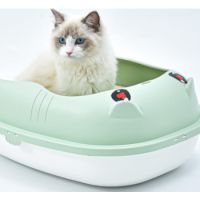SAAS STYLISH CAT LITTER TRAY L LIGHT GREEN 60x41x21 cm