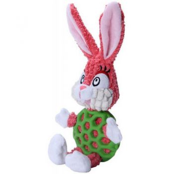  RABBIT WITH RUBBER NET AND SQUEAKY - MEDIUM (26) 
